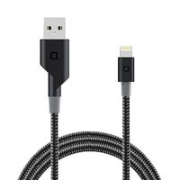 nonda ZUS Super Duty Charging Cable Carbon Fiber Edition, 4ft/1.2m, iPhone Charging Cable, MFi Certified for iPhone X/8/8 Plus/7/7 Plus/6/6 Plus/5S (Black), 180-degree
