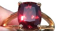 Malaya Garnet 6.18ct Treats Pains associated with Arthritis and Rheumatism