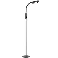 TaoTronics LED Floor Lamp 1815 Lumens & 50,000 Hours Lifespan, Dimmable Standing Floor Lamp Two in One Flexible Gooseneck Touch Control Panel for Living Room, UL adapter