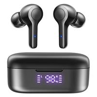 Bluetooth 5.2 Wireless Earbuds,Deep Bass Loud Sound Clear Call Noise Cancelling with 4 Microphones in-Ear Headphones with Wireless Charging Case Compatible for iPhone Android,Workout