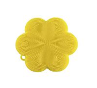 Kuhn Rikon 23023 Stay Clean Flower Silicone Scrubber, 4.5", Yellow