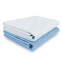 Ultra Soft Quilted Washable and Reusable Incontinence Bed Underpads, 34"X36" (2 Pack)