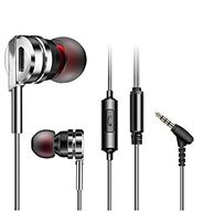 LTO Wired Metal in Ear Headphones, Noise Isolating Stereo Bass Earphones with Mic，Dynamic Drivers Earbuds Provide Stereo & Crystal Clear Sound