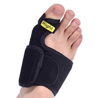 Bunion Corrector Bunion Relief, Foot Splint for Day or Night Time Turf Support Brace Wrap Plus, Soft Spacer Pain Relief for Men and Women,Black,Apair