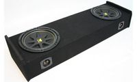Compatible with Ford F-150 97-99 Extended Cab Truck Dual 12" Kicker C12 Subwoofer Sub Box Enclosure 600 Watts Peak