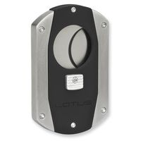 Lotus Black Matte And Brushed Chrome Cigar Cutter