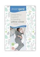 Dreamgenii Pregnancy Support and Feeding Pillow Cover Pillow Case Only (Grey/Green)