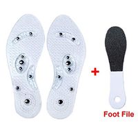 Magnetic Therapy Insoles - Acupressure Magnetic Massage Insoles Foot Reflexology Anti-Plantar Fasciitis Relief Pain Breathable Shoes Insoles Washable and Cutable Fit for Men Women Size Unisex 1 Pair