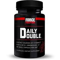 Force Factor Daily Double Vitamin D Supplement, Multi-System Support for Skin, Heart, Bone, Teeth, Immune, and Joint Health, 30 Count