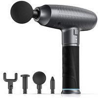 Massage Gun Deep Tissue Percussion Massager for Athletes Muscle Pain Relief, Handheld Electric Fascia Massager Drill Portable Super Quiet Brushless Motor, OPOVE M3 Pro Sport, Dark Gray