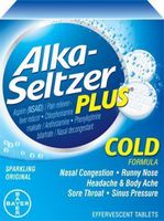 Alka-Seltzer Plus Cold Medicine, 20 Count (20)