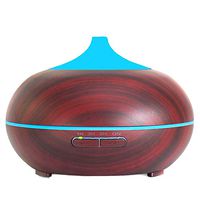 Your Spirit Space 300ml Aromatherapy Essential Oil Diffuser Portable Ultrasonic Cool Mist Humidifier - 7 Color LED Lights Auto Shut-Off Home Office Bedroom Spa Yoga Living/Baby (Cherry)