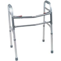 Oversized Adult Aluminum Folding Walker, 2-Button