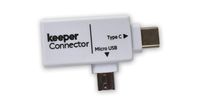 Keeper Connector - Multifunction 2-in-1 Micro USB 3.0 & USB 3.1 Type C USB OTG Adapter Converter for Android Smartphones, Tablet