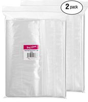 [200 Bags 10" x 13"] Zip'n'Close Disposable Plastic Resealable Reusable Bags, 2 Mill Thick, Great For Home, Office, Vacation, Traveling, Sandwich, Fruits, Nuts, Cookies, Or Any Storage Needs (2 Packs)