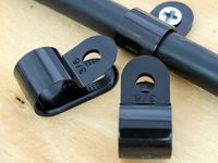 3/8 Inch UV Black Cable Clamp - 100 Pack