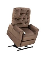 3 Position Lift Chair with Chaise Pad Color: Chocolate