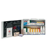 First Aid Only 6135 435 Piece Steel Cabinet Industrial 2 Shelf First Aid Station