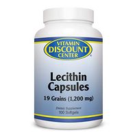 Vitamin Discount Center Lecithin 1200mg, 100 Softgels