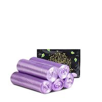 Disposable Trash Bag Small Garbage Bags Material Wastebasket Can Liners Bags For Bathroom, Bedroom, Office, Car, Home Waste Bin, 100 Counts 5 Color (Color : Purple)