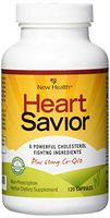 New Health HeartSavior Lower Cholesterol and Heart Health Supplement - Plant Sterols and 60mg of CoQ10 - 120 Capsules