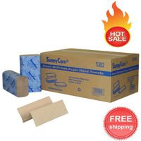 Sunnycare #5302 4000/CS Brown Multifold Paper Hand Towels 250/Pk;16Pk/Cs