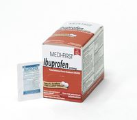 Medi-First 80833 Ibuprofen, 50 packets of 2, Pain Reliever