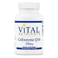 Vital Nutrients - CoEnzyme Q10 - CoQ10 - Potent Antioxidant and Free Radical Scavenger - 30 Vegetarian Capsules per Bottle - 300 mg