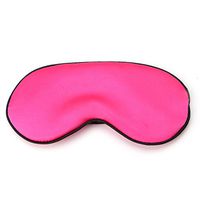 Seaskyer 1PC Pure Silk Sleep Eye Mask, Cover Shade Blindfold Soft Eye Shade Cover, Great for Travel Sleep Relax Aid Shift Work, Colorful Mask for Women Men (Hot Pink)