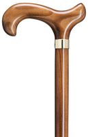 Men Derby Cane Scorched Beechwood  -Affordable Gift! Item #DHAR-9762600