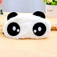 grocerystore Relieve Eye Fatigue Sleeping Calm The Nerves Eye Protection Cover Travel Light Shielding Lovely Cotton Breathable Panda Eye Mask with ice bagsA Style