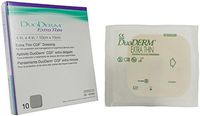 Convatec Hydrocolloid Dressing DuoDERM CGF Extra Thin 4X4 Inch Square (#187955, Box of 10)