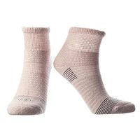 Doctor's Choice Women's Diabetic & Neuropathy Socks, Quarter Length, Non-Binding with Aloe, Antimicrobial, Ventilation, and Seamless Toe, Single Pair, Pink, Womens Medium: Shoe Size 6-10