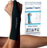 SpiderTech Precut Wrist Therapeutic Kinesiology Tape 2 Pack (Black)