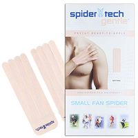 Spidertech Small Fan Spider Pre-Cut [Gentle]. Water-Resistant, Latex-Free and Easy to use. Preferred by Athletes. Reduce Pain and Inflammation, Help re-Train Muscles, Enhanced Performance.