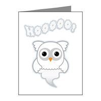 Note Cards (20 Pack) Spooky Little Ghost Owl
