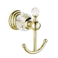 AUSWIND Antique Gold Mental Clothes Hook Crystal Wall Mounted Bathroom Accessory XH