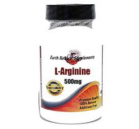 L-Arginine 500mg * 200 Capsules 100% Natural - by EarhNaturalSupplements