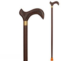 HXZXH Wood Cane with Supportive Curved Handle Exquisite Carving Walking Canes as Gifts Walking Sticks for Men and Women Hand Crutches Made of Wenge No Assembly Required Sturdy Stable Brown