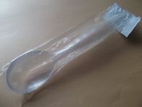 4-Piece Plastic Serving Spoons (Clear)