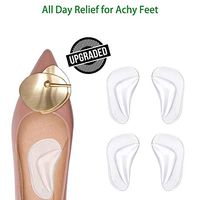 Arch Support Shoe Insoles for Plantar Fasciitis, Gel Arch Inserts for Flat Feet, Foot Pain and Relieve Pressure - 2 Pairs