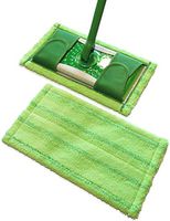 Swiffer Sweeper Compatible, Microfiber Mop Pads by Easily Greener, Reusable Refills for Wet and Dry Use, 2 Count