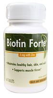 Biotin Forte with Zinc, 60 Tabs (Pack of 2)