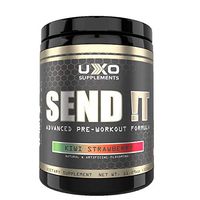 UXO Supplements Send IT Preworkout, Maximize Bloodflow, Improved Endurance, Increased Energy with no Crash (Kiwi Strawberry)