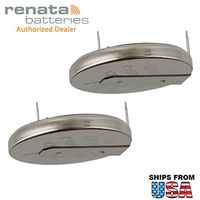 2X Renata CR2032FH-MFR 3V Lithium Coin Battery HORZ 2-PIN for PC CMOS Gateway Solo 5300, NEC Versa M400, NEC Versa E680, ThinkPad T30 2366 14.1 SXGA ThinkPad T30 2366 14.1 XGA