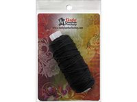 Tandy Leather Waxed Braided Cord 25 yds. (22.9 m) Black 11210-01