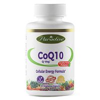 Paradise Herbs Vegetarian Capsules, Qveg Coq10, 60 Count