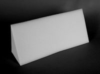 BackBacker - Medium - 20 inches long; 3-angled side support pillow. Over 1,000 sold. Designed to improve resting on the side. We ship EXPEDITED at no additional cost.