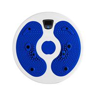 WeeLion Family Fitness Thin Waist Machine, Calorie Electronic Music Massage Fitness Twist and Magnet Foot Massage - with Drawstring (Blue)