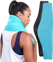 ICEWRAPS Neck and Shoulder Ice Pack with Soft Fabric Cover - 7"x28” Extra Long Reusable Flexible Cold Compress Therapy Wrap for Swelling, Injuries, and Pain Relief